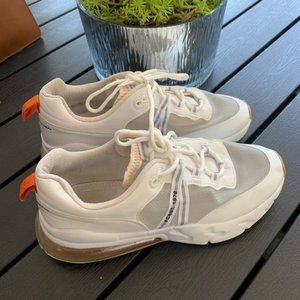 French connection sneakers. Size 10. Womans. Air sole. Orange details.